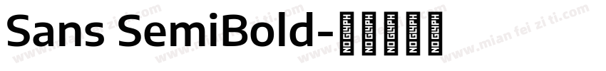 Sans SemiBold字体转换